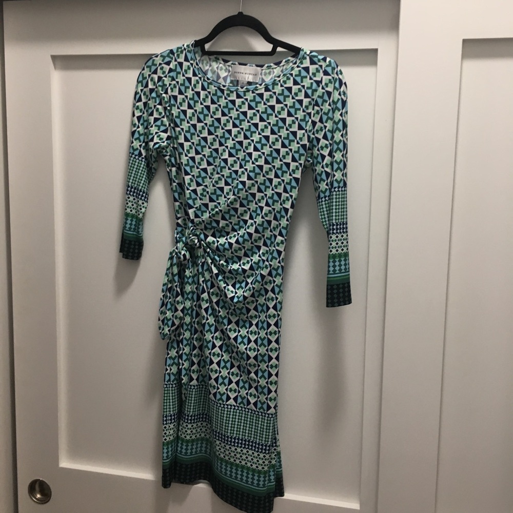 Donna Morgan size 4 faux wrap dress